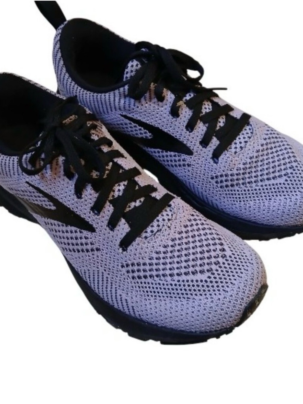 Energie Women's Light Purple Knit Athletic Sneakers with Black Accents